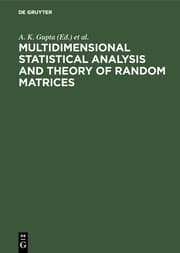 Cover von Multidimensional Statistical Analysis and Theory of Random Matrices