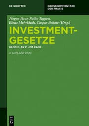 Cover von Investmentgesetze 2: §§ 91-213 KAGB