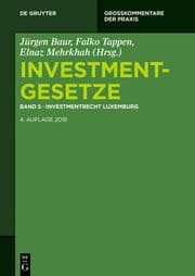 Cover von Investmentrecht Luxemburg