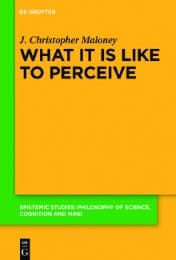 Cover von What it is Like to Perceive