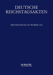 Cover von Der Reichstag zu Worms 1509