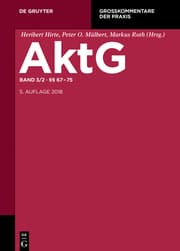 Cover von AktG 3.2 §§ 67-75