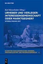 Cover von Urheber und Verleger: Interessengemeinschaft oder Marktgegner?