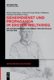Cover von Geheimdienst und Propaganda im Ersten Weltkrieg
