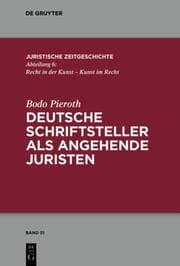 Cover von Deutsche Schriftsteller als angehende Juristen
