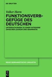 Cover von Funktionsverbgefüge des Deutschen
