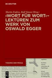 Cover von >Wort für Wort< - Lektüren zum Werk von Oswald Egger