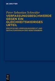 Cover von Verfassungsbeschwerde gegen ein gleichheitswidriges Urteil