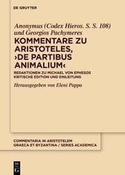 Cover von Kommentare zu Aristoteles, De partibus animalium