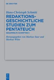 Cover von Redaktionsgeschichtliche Studien zum Pentateuch