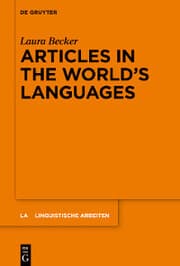 Cover von Articles in the World's Languages