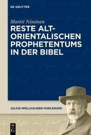 Cover von Reste altorientalischen Prophetentums in der Bibel