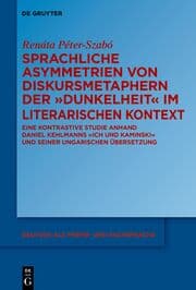 Cover von Sprachliche Asymmetrien von Diskursmetaphern der Dunkelheit im literarischen Kontext