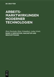 Cover von Innovation, Wachstum und Beschäftigung