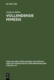 Cover von Vollendende Mimesis
