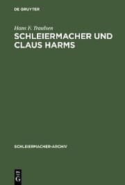 Cover von Schleiermacher und Claus Harms