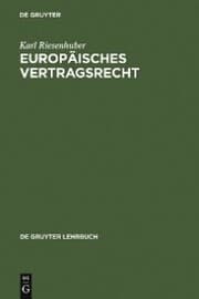 Cover von Europäisches Vertragsrecht