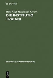 Cover von Die Institutio Traiani