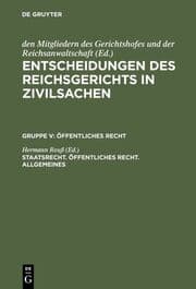 Cover von Staatsrecht, Öffentliches Recht, Allgemeines