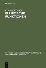 Cover von Elliptische Funktionen