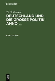 Cover von Deutschland und die große Politik anno ...