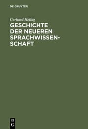 Cover von Geschichte der neueren Sprachwissenschaft