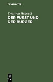 Cover von Der Fürst und der Bürger