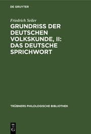 Cover von Das deutsche Sprichwort