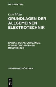 Cover von Schaltvorgänge, Widerstandsformen, Messtechnik
