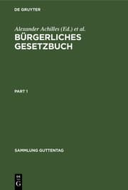 Cover von Bürgerliches Gesetzbuch