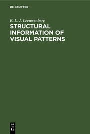 Cover von Structural information of visual patterns