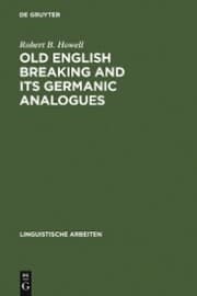 Cover von Old English Breaking and its Germanic Analogues