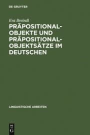 Cover von Präpositionalobjekte und Präpositionalobjektsätze im Deutschen