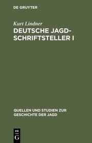Cover von Deutsche Jagdschriftsteller I