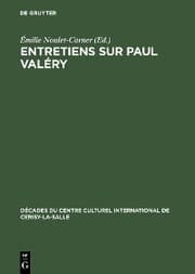 Cover von Entretiens sur Paul Valéry