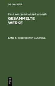 Cover von Geschichten aus Moll