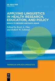Cover von Applying Linguistics in Health Research, Education, and Policy