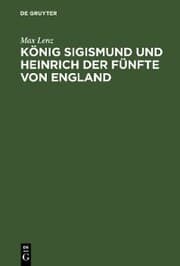 Cover von König Sigismund und Heinrich der Fünfte von England