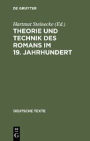 Cover von Theorie und Technik des Romans im 19. Jahrhundert