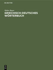 Cover von Griechisch-Deutsches Wörterbuch