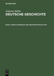 Cover von Urzeit, Bauerntum und Aristokratie bis um 1100