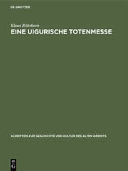 Cover von Eine uigurische Totenmesse
