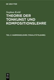 Cover von Harmonielehre (Tonalitätslehre)