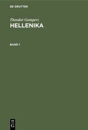 Cover von Theodor Gomperz: Hellenika. Band 1