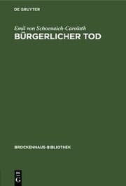 Cover von Bürgerlicher Tod