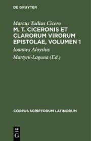Cover von M. T. Ciceronis et clarorum virorum Epistolae, Volumen 1