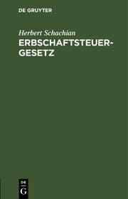Cover von Erbschaftsteuergesetz