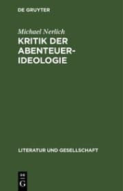 Cover von Michael Nerlich: Kritik der Abenteuer-Ideologie. Teil 1