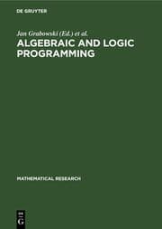 Cover von Algebraic and Logic Programming