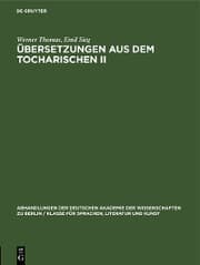 Cover von Übersetzungen aus dem Tocharischen II